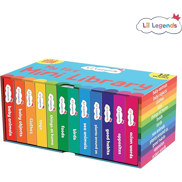 Oswaal Lil Legends Mini Library | Early Learning Board Books Box